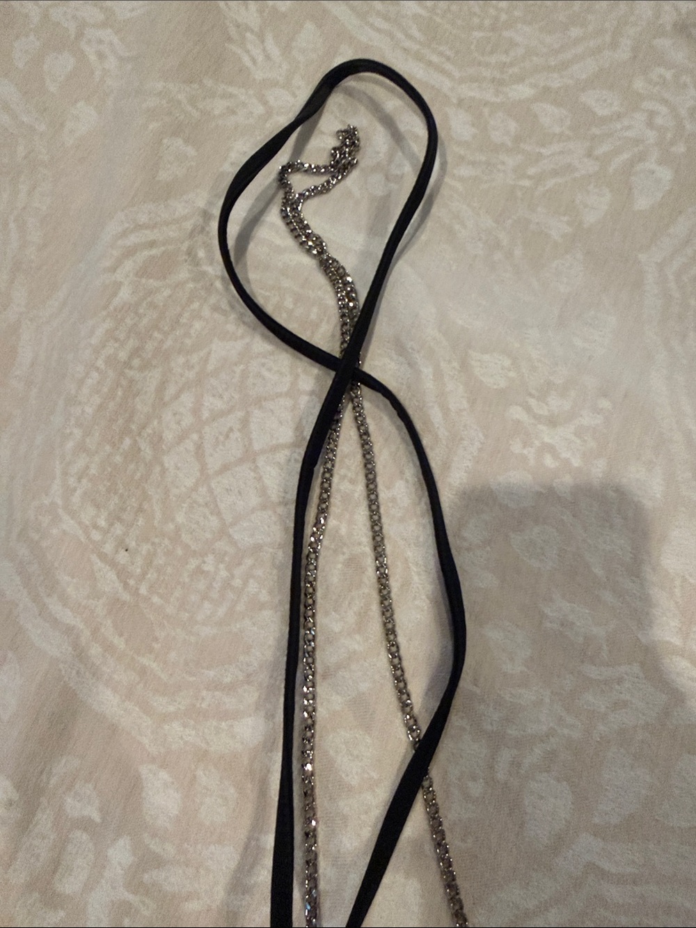 LC Lauren Conrad Black Evening Clutch with Chain - Picture 4 of 5